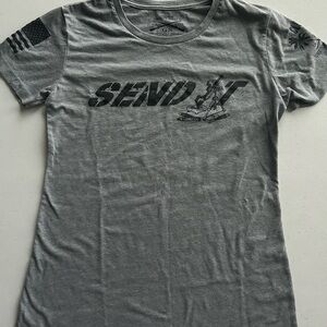 Grunt Style Gray 'Send It' T-Shirt